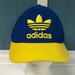 Adidas Accessories | Adidas 210 By Flexfit Fitted Flex Fit Baseball Cap Hat Size 7.25 - 7 5/8 | Color: Blue/Yellow | Size: Os