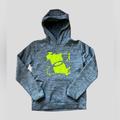 Under Armour Shirts & Tops | Boys Under Armour Hoodie. Gray Heather Color With Neon Yellow Logo | Color: Gray/Yellow | Size: Lb