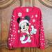 Disney Shirts & Tops | Disney Mickey Mouse Blinking Lights Sweater Sweatshirt Xl (15/17) | Color: Black/Red | Size: Xlb