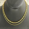 Madewell Jewelry | (19)Madewell Nwot Double Chain Gold Necklace | Color: Gold/Orange | Size: Os