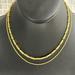 Madewell Jewelry | (19)Madewell Nwot Double Chain Gold Necklace | Color: Gold/Orange | Size: Os