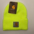 Carhartt Accessories | Carhartt Beanie Hat Casual Neon Yellow Workwear Knit Hat Nwt | Color: Yellow | Size: Os