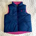 Polo By Ralph Lauren Jackets & Coats | Girls Ralph Lauren Polo Reversible Puffer Vest. | Color: Blue/Pink | Size: 5g