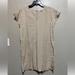 Madewell Dresses | Madewell Tunic Dress Striped Short Sleeve | Color: Cream/Tan | Size: M