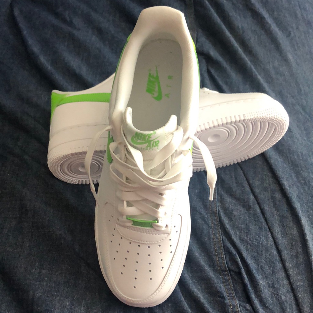 Nike Shoes | Authentic Nike Women’s Af1 With Box No Top | Color: Green/White | Size: 11.5