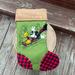 Disney Holiday | Disney Parks Christmas Mickey Mouse Stocking - S-Multi Textured - Like New | Color: Brown/Green | Size: Os