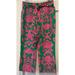 Lilly Pulitzer Pants & Jumpsuits | Lilly Pulitzer Pants Size 4 Where Is The Reef Sea Life Pink And Green Cropped | Color: Pink | Size: 4