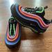 Nike Shoes | Nike Air Max 97 Black Multi Color Women’s 5.5 Missing Insoles | Color: Black | Size: 5.5
