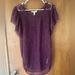 Jessica Simpson Tops | Jessica Simpson Lace Maternity Dressy Top In Purple Size Large | Color: Purple | Size: Lm