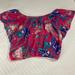 Anthropologie Tops | Anthropologie Yumi Kim Bright Pink Blue Floral Flowy Tunic Top Blouse M | Color: Blue/Pink | Size: M