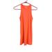 Athleta Dresses | Athleta Womens Xxs Orange Dress Tank Sleeveless Knit Casual Knee Length | Color: Orange | Size: Xxs