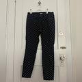 J. Crew Pants & Jumpsuits | Jcrew Navy And White Polka Dot Toothpick Skinny Corduroys. Size 29. | Color: Blue/White | Size: 29