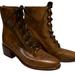 Free People Shoes | Free People Brown Lace Up Leather Combat Military Boots Sparrow Moto | Color: Brown/Tan | Size: 7