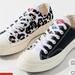 Converse Shoes | Converse Cheetah Print Low Top Sneakers | Color: Black/White | Size: 8