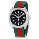 Gucci Accessories | Gucci Black Dial Band Luxury Watch | Color: Green/Red | Size: Os