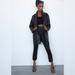 Zara Pants & Jumpsuits | #42 Zara Flare Printed Pants | Color: Black | Size: M