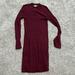 American Eagle Outfitters Dresses | American Eagle Maroon Sweater Dress Medium Nwot | Color: Purple/Red | Size: M