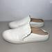 Kate Spade Shoes | Kate Spade New York Luna White Leather Backless Runner Slip On Shoes Women 11us | Color: White | Size: 11