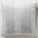 Anthropologie Bedding | Anthropologie Jersey Laced Eurosham New - 2 Available | Color: Gray/Silver | Size: Os