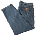 Carhartt Jeans | Carhartt Denim Relaxed Fit Jeans Men's Size 42x34 Straight Leg Medium Wash Work | Color: Blue | Size: 42