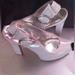 Jessica Simpson Shoes | Jessica Simpson Stone Color Heels Peep Toe W/ Box 8.5 | Color: Gray | Size: 8.5