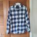 American Eagle Outfitters Shirts | American Eagle Outfitters Men's Size Medium Blue And White Flannel Shirt | Color: Blue/White | Size: M