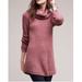 Anthropologie Sweaters | Angel Of The North Pink Rosie Oversized Cowl Neck Knit Tunic Sweater Size Small | Color: Pink | Size: S