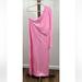 Free People Dresses | Free People Beach Asymmetric One Shoulder Long Sleeve Pink Maxi T-Shirt Dress | Color: Pink | Size: M