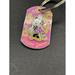 Disney Storage & Organization | Disney Super Sweet Minnie Mouse Pink Yellow Silvertone Key Chain Length 2.75 In. | Color: Pink/Yellow | Size: Length 2.75 " Diameter Of Ring 1.25 "