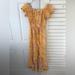 Anthropologie Dresses | Abel The Label Anthropologie Yellow Floral Dress - Small | Color: Yellow | Size: S
