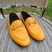 Gucci Shoes | Gucci Brixton Yellow Orange Leather Horsebit Loafer Shoes 36.5 6.5 | Color: Gold/Orange | Size: 6.5