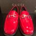 Gucci Shoes | Gucci Loafers Nwt Red Patent Leather/Silver Hardware Size-8 | Color: Red | Size: 8