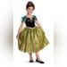 Disney Dresses | Disney Parks Frozen Ana Girls Halloween Costume Party Dress Age 7/8 Brand New | Color: Black/Green | Size: 7g
