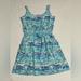 Lilly Pulitzer Dresses | Lilly Pulitzer Kori Multicolor Blue High Tide Toile Sleeveless Dress Women Sz Sm | Color: Blue/Green | Size: S
