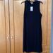 Nine West Dresses | New X-Large Nine West Black Sleeveless Dress With Small Split On The Hemline | Color: Black | Size: Xl