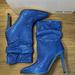 Nine West Shoes | Nine West Women's Size 6 Jenn Ankle Heeled Boot | Color: Blue | Size: 6