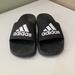 Adidas Shoes | Adidas Slide Flip Flops. Black. Size 2 | Color: Black/White | Size: 2b