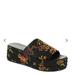 Free People Shoes | Free People Harbor Brocade Print Platform Wedges Size 40 Euc | Color: Black | Size: 9