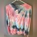 American Eagle Outfitters Tops | American Eagle Oversized Tie Dye Sweatshirt | Color: Blue/Pink | Size: Xs