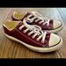 Converse Shoes | Converse Chuck Taylor All Star Low Top Maroon Burgundy Sneakers Women’s 8 | Color: Red | Size: 8