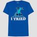 Disney Shirts | Never Worn Super Soft Stitch “I Tried” T Shirt | Color: Blue/White | Size: M