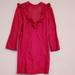 Free People Dresses | Free People Red Open Back Long Sleeve Dress | Color: Red | Size: Xs