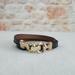 Ralph Lauren Jewelry | New Ralph Croc Embossed Double Wrap Bracelet | Color: Black/Gold | Size: Up To 7"