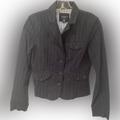 American Eagle Outfitters Jackets & Coats | Ae Outfitters Navy Pinstriped Cotton Blazer | Color: Blue | Size: Xs