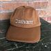 Carhartt Accessories | Carhartt Mens Vtg Embroidered Spell Out Logo Baseball Hat M/L 14806 Brown Euc | Color: Brown/Tan | Size: M/L