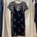 American Eagle Outfitters Dresses | Floral Mesh Dress | Color: Black | Size: S