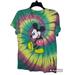 Disney Shirts | Disney Mickey Mouse Shirt Mens Size Small Colorful Tie Dye Yellow Green | Color: Green/Yellow | Size: S