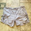 American Eagle Outfitters Shorts | American Eagle Outfitters Size 8 Tan Linen Blend Cargo Shorts | Color: Tan | Size: 8