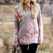 Anthropologie Sweaters | Anthropologie Sleeping On Snow Embroidered Crewneck Tunic Sweater Tan Size Small | Color: Orange/Tan | Size: L