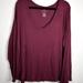 American Eagle Outfitters Tops | Burgundy American Eagle Outfitters Soft And Sexy Rib Sweater Oversized Loose Fit | Color: Red | Size: L